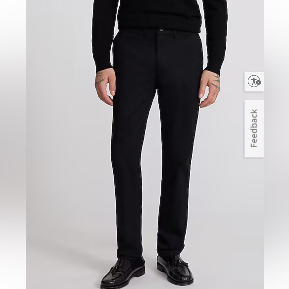 Express Slim Fit Black Men's Chinos 34x30